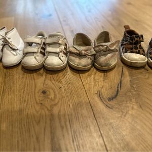 Girls first shoes bundle size 3, 4 toddler EU size 18.5-19.5 baby
